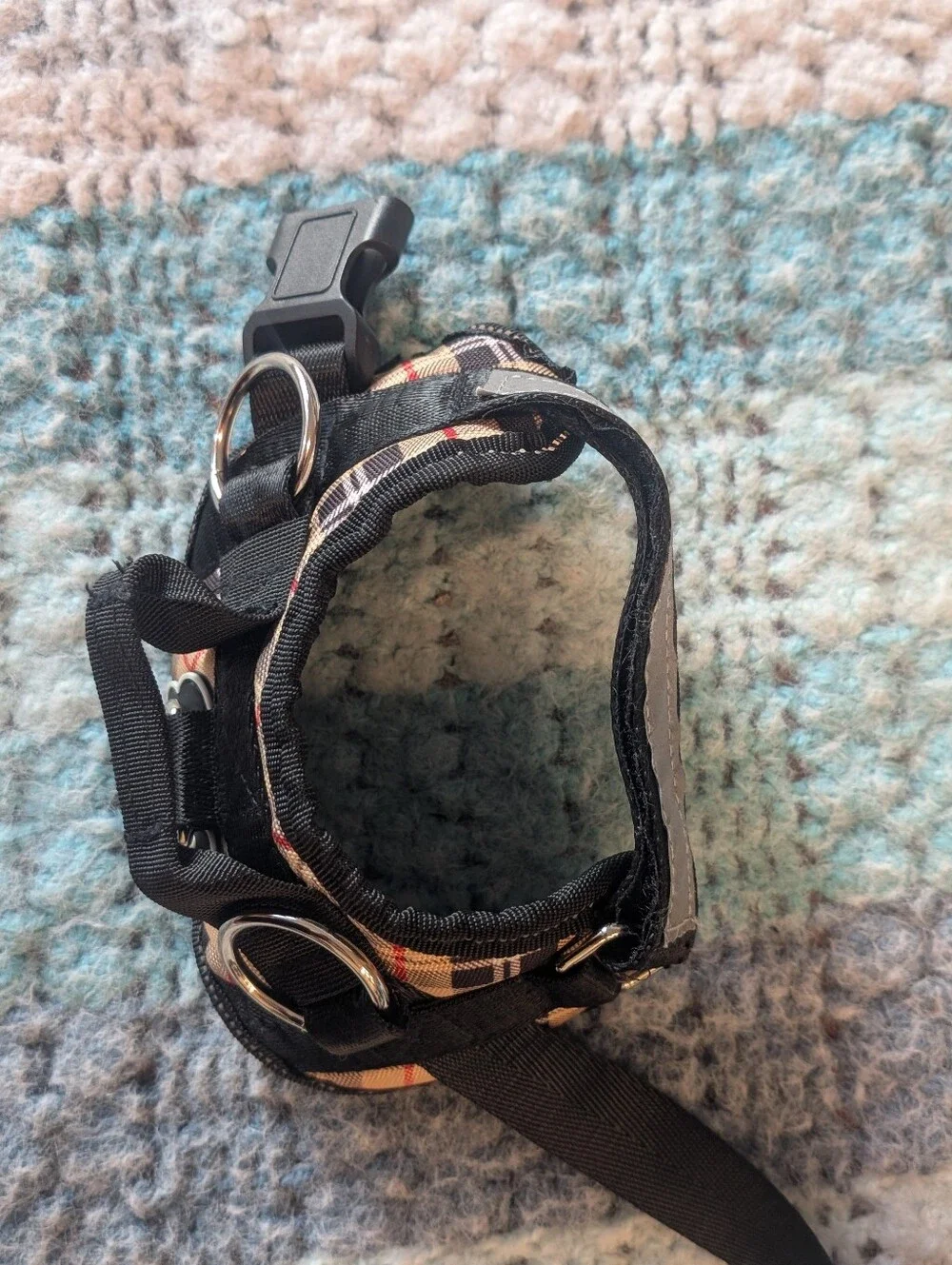 Joyride Small Pet Harness in Plaid Black Size XS 2 Pack